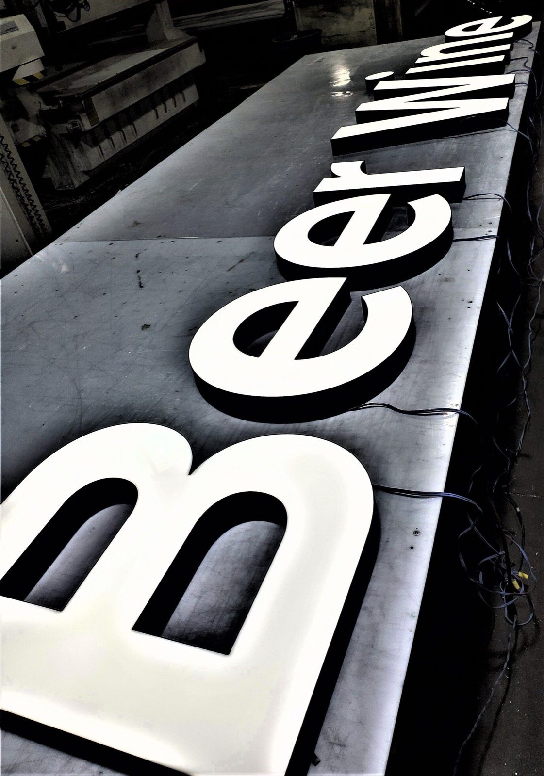 Letters without trim made with Ascent 4AS