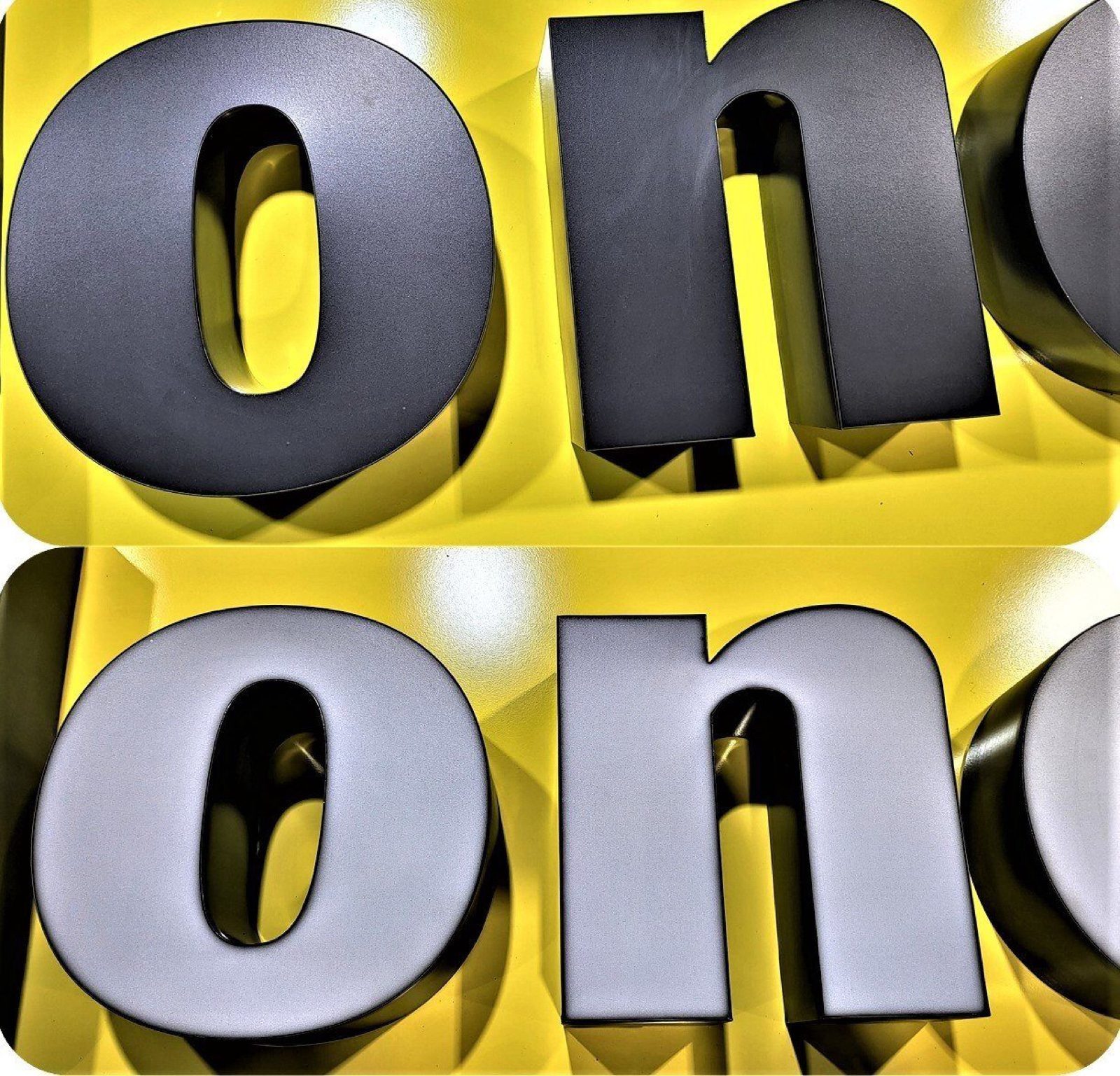 Letters without trim made with Ascent 4AS