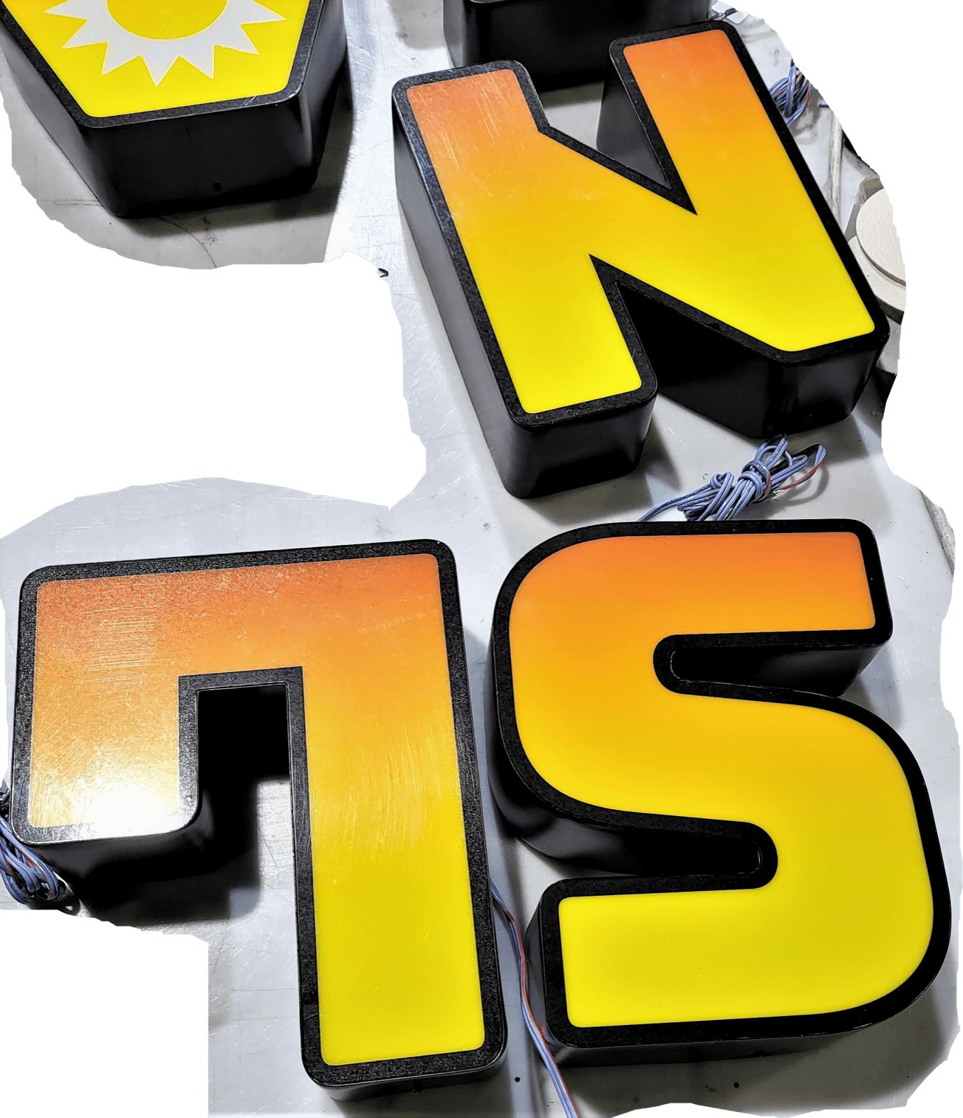 Letters without trim made with Ascent 4AS